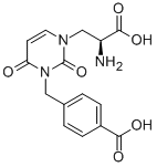 (AS)-ALPHA-AMINO-3-[(4-CARBOXYPHENYL)METHYL]-3,4-DIHYDRO-2,4-DIOXO-1(2H)-PYRIMIDINEPROPANOIC ACID Structure