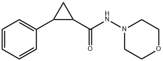 Cyclopropanecarboxamide, N-4-morpholinyl-2-phenyl- (9CI) Structure