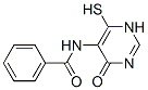 Benzamide, N-(1,4-dihydro-6-mercapto-4-oxo-5-pyrimidinyl)- (9CI) Structure