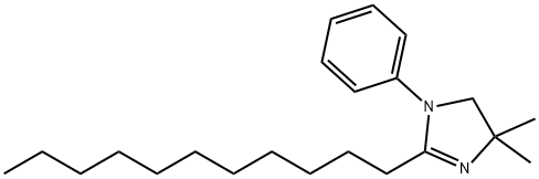 4,4-Dimethyl-1-phenyl-2-undecyl-2-imidazoline Structure