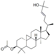 9,19-Cyclolanost-23-ene-3,25-diol, 3-acetate, (3beta,23E)- Structure