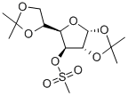 1,2:5,6-Di-O-isopropylidene-3-O-(methylsulfonyl)-alpha-D-glucofuranose 구조식 이미지