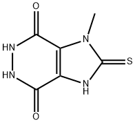 2-Mercapto-1-methyl-1H-imidazo[4,5-d]pyridazine-4,7-diol 구조식 이미지