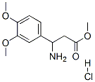 METHYL 3-AMINO-3-(3,4-DIMETHOXYPHENYL)PROPANOATE HYDROCHLORIDE Structure
