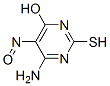 4-AMINO-6-HYDROXY-2-MERCAPTO-5-NITROSOPYRIMIDINE Structure