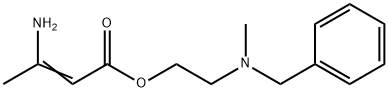 2-(N-METHYLBENZYLAMINO)ETHYL 3-AMINOBUT-2-ENOATE Structure