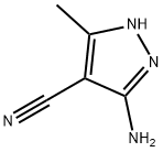 3-아미노-5-메틸-1H-피라졸-4-카르보니트릴 구조식 이미지