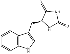 5-[(1H-indol-3-yl)methylidene]imidazolidine-2,4-dione 구조식 이미지