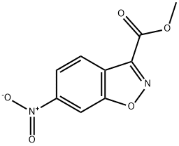 메틸6-니트로-1,2-벤지속사졸-3-카르복실레이트 구조식 이미지