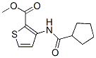 2-Thiophenecarboxylicacid,3-[(cyclopentylcarbonyl)amino]-,methylester Structure