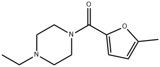 Piperazine, 1-ethyl-4-[(5-methyl-2-furanyl)carbonyl]- (9CI) 구조식 이미지