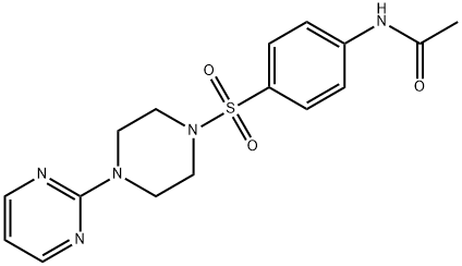 N-(4-{[4-(2-pyrimidinyl)piperazino]sulfonyl}phenyl)acetamide Structure