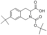 2-BOC-7-(TERT-부틸)-1,2,3,4-테트라히드로이소퀴놀린-3-카르복실산 구조식 이미지