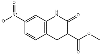 METHYL 1,2,3,4-TETRAHYDRO-7-NITRO-2-OXOQUINOLINE-3-CARBOXYLATE Structure