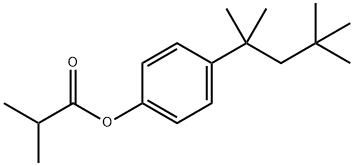 [4-(2,4,4-trimethylpentan-2-yl)phenyl] 2-methylpropanoate Structure