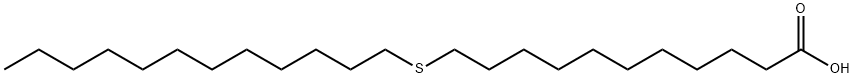 11-dodecylsulfanylundecanoic acid Structure