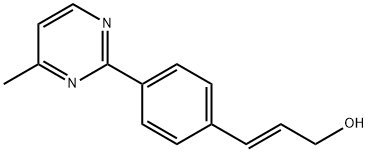 2-Propen-1-ol, 3-(4-methyl-2-pyrimidinyl)-, (2E)- (9CI) 구조식 이미지