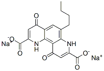 6-Butyl-1,4,7,10-tetrahydro-4,10-dioxo-1,7-phenanthroline-2,8-dicarboxylic acid disodium salt Structure