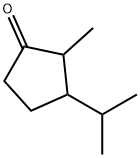 2-Methyl-3-(1-methylethyl)cyclopentanone Structure