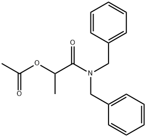 1-(dibenzylcarbamoyl)ethyl acetate Structure