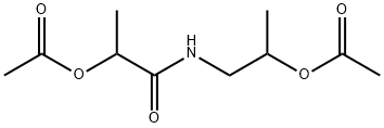 1-(2-acetyloxypropanoylamino)propan-2-yl acetate Structure