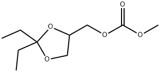 탄산,(2,2-디에틸-1,3-디옥솔란-4-일)메틸메틸에스테르(9CI) 구조식 이미지