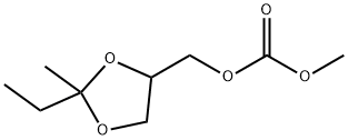 탄산,(2-에틸-2-메틸-1,3-디옥솔란-4-일)메틸메틸에스테르(9CI) 구조식 이미지