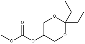 탄산,2,2-디에틸-1,3-디옥산-5-일메틸에스테르(9CI) 구조식 이미지