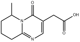 6,7,8,9-Tetrahydro-6-methyl-4-oxo-4H-pyrido[1,2-a]pyrimidine-3-acetic acid 구조식 이미지