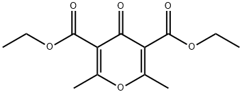 디에틸2,6-디메틸-4-옥소-피란-3,5-디카르복실레이트 구조식 이미지
