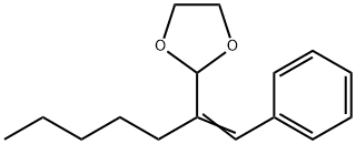 2-(1-phenylhept-1-en-2-yl)-1,3-dioxolane 구조식 이미지