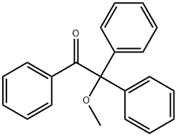 2-메톡시-1,2,2-트리페닐-에타논 구조식 이미지