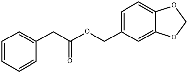 1,3-benzodioxol-5-ylmethyl phenylacetate Structure