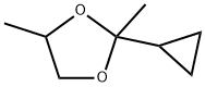 2-사이클로프로필-2,4-디메틸-1,3-디옥솔란 구조식 이미지