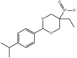 5-ethyl-5-nitro-2-(4-propan-2-ylphenyl)-1,3-dioxane Structure