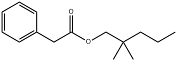 2,2-디메틸펜틸2-페닐아세테이트 구조식 이미지