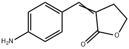3-[(4-아미노페닐)메틸리덴]옥솔란-2-온 구조식 이미지