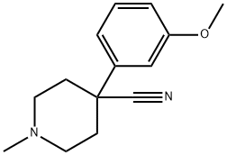 4-CYANO-4-(3-METHOXYPHENYL)-1-METHYLPIPERIDINE 구조식 이미지