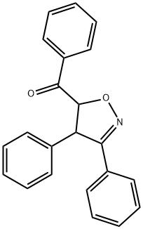 4,5-디히드로-3,4-디페닐이속사졸-5-일(페닐)케톤 구조식 이미지