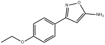 3-(4-ETHOXY-페닐)-ISOXAZOL-5-YLAMINE 구조식 이미지