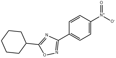 5-CYCLOHEXYL-3-(4-NITROPHENYL)-1,2,4-OXADIAZOLE Structure
