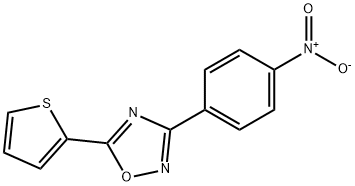 3-(4-Nitrophenyl)-5-(thiophen-2-yl)-1,2,4-oxadiazole Structure