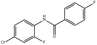 4-Fluoro-N-(2-fluoro-4-chlorophenyl)benzaMide, 97% Structure