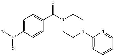 2-[4-(4-Nitrobenzoyl)piperazin-1-yl]pyrimidine 구조식 이미지