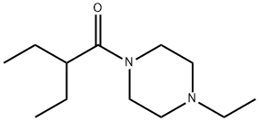 Piperazine, 1-ethyl-4-(2-ethyl-1-oxobutyl)- (9CI) 구조식 이미지