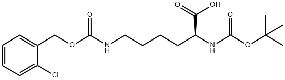 N-Boc-N'-(2-chlorobenzyloxycarbonyl)-L-lysine 구조식 이미지