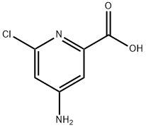 4-amino-6-chloropicolinic acid Structure