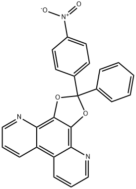 2-(4-Nitrophenyl)-2-phenyl-1,3-dioxolo[4,5-f][4,7]phenanthroline Structure