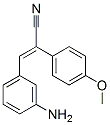 3-(3-Aminophenyl)-2-(4-methoxyphenyl)acrylonitrile Structure