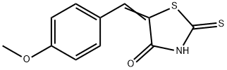 2-티옥소-5-(4-메톡시벤질리덴)티아졸리딘-4-온 구조식 이미지